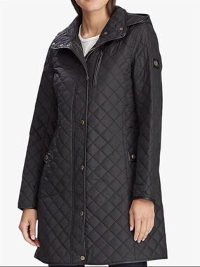 Ralph Lauren Black Quilted Puffer Coat